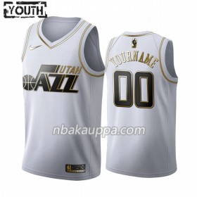 Utah Jazz Custom Nike 2019-2020 Valkoinen Golden Edition Pelipaidat Swingman - Lasten